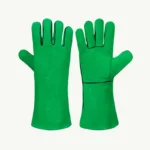 Welding Gloves with piping (Green)