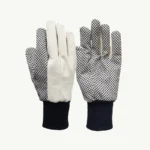 Drill Fabric Gloves (Black Dots)