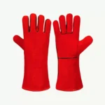 Welding Gloves with piping (Red)